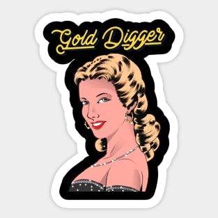 Gold Digger Sticker